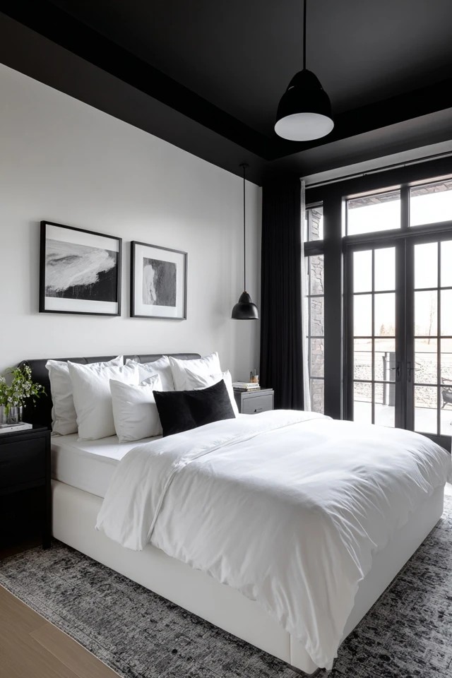 Black and White Bedroom Ideas: 15 Timeless Designs for Bold Monochrome Elegance