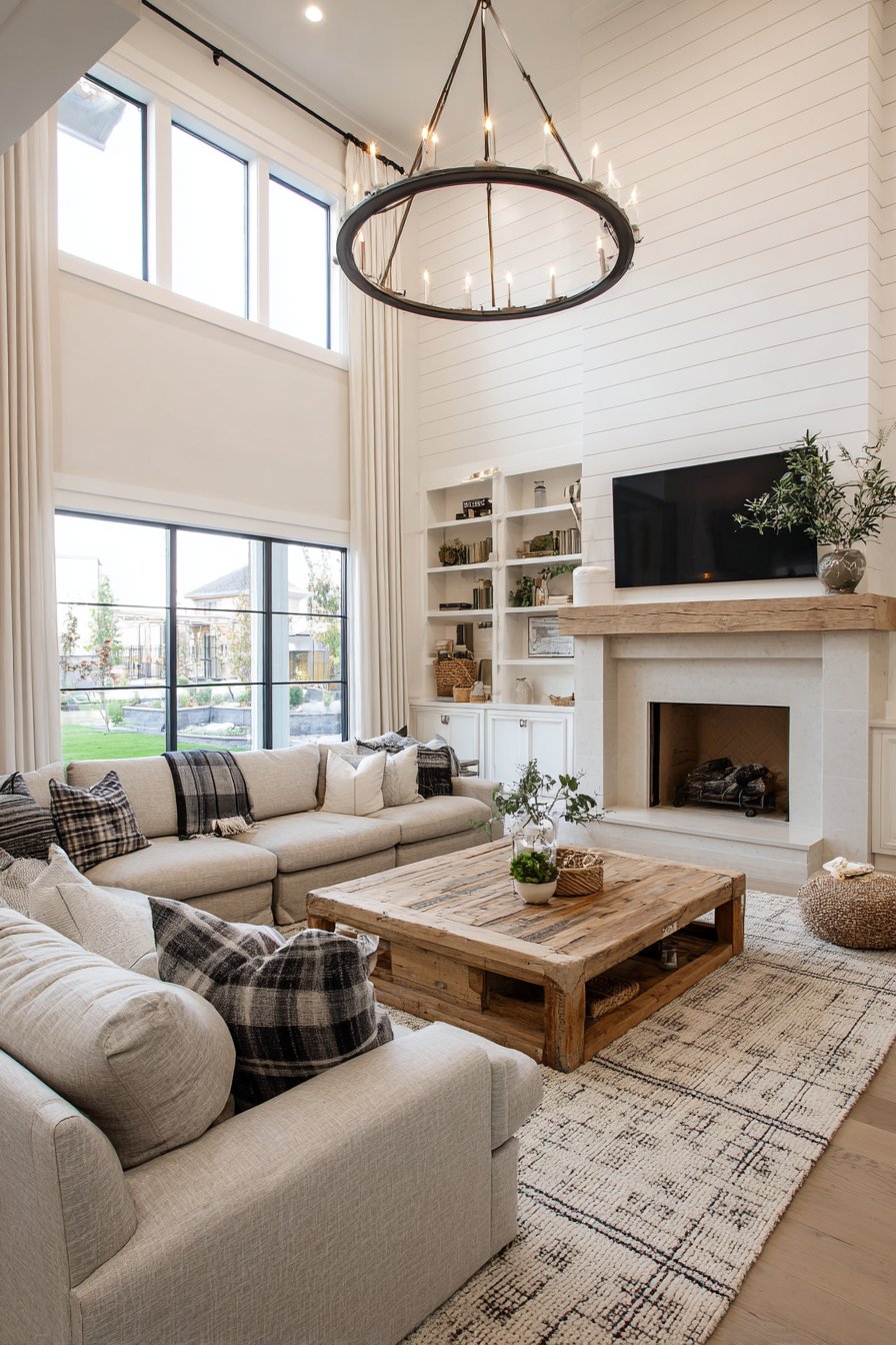 500-square-foot farmhouse with shiplap walls