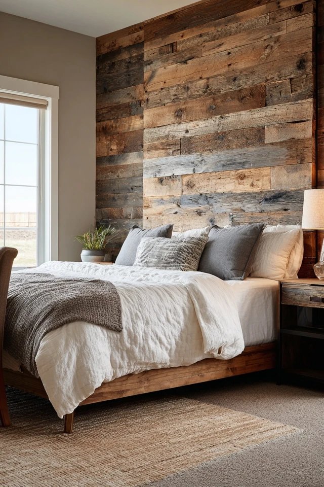 Weathered barn wood with visible grain and knots