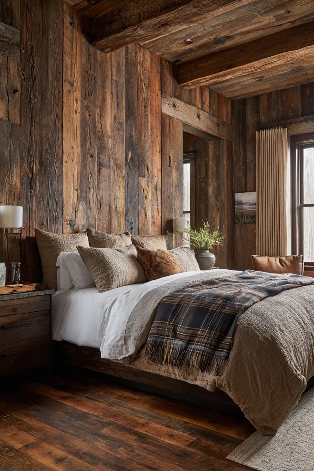 Natural wood with visible grain and knots throughout