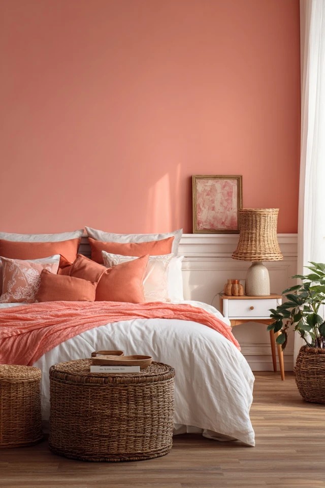 Varied pinks from pale blush to deeper rose