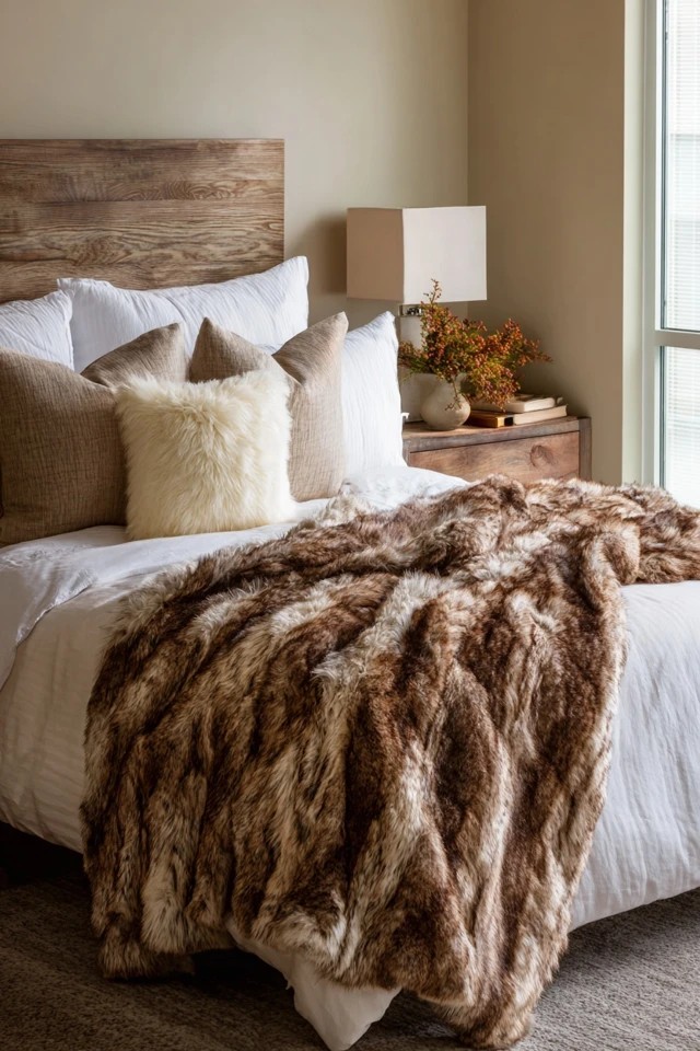 Scenic toile in chocolate on cream background