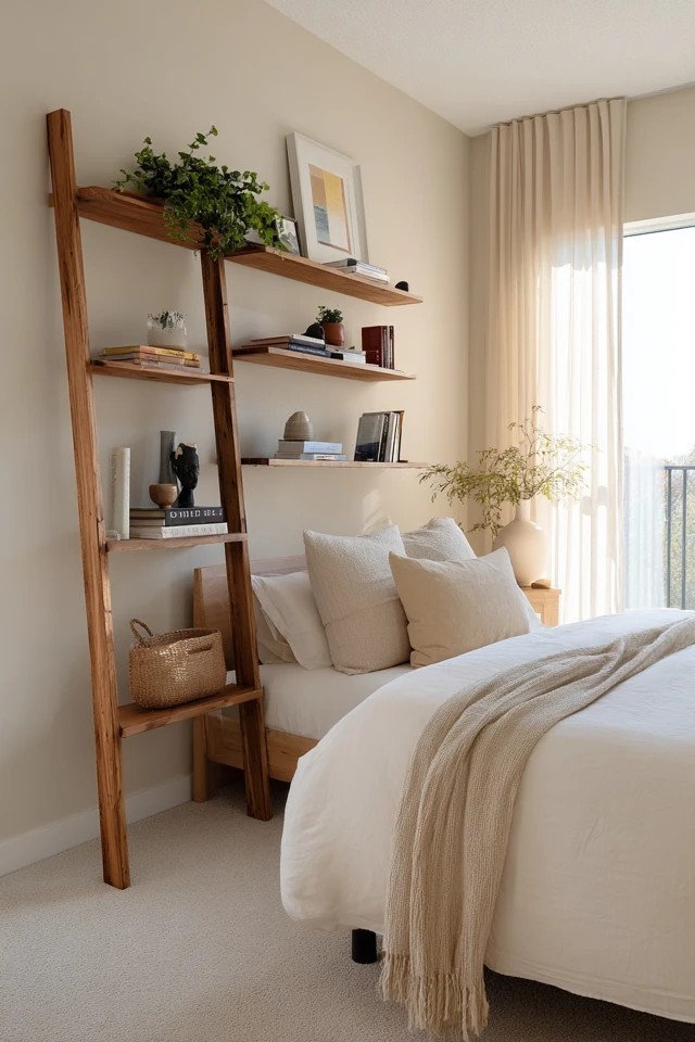 Metal pipe mounted to wall with hanging clothes