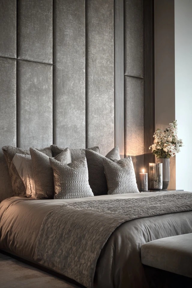 Hand-troweled plaster with subtle texture variations
