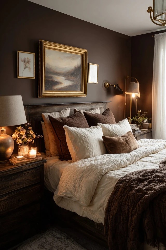 Expansive fabric wall in charcoal with tufted texture