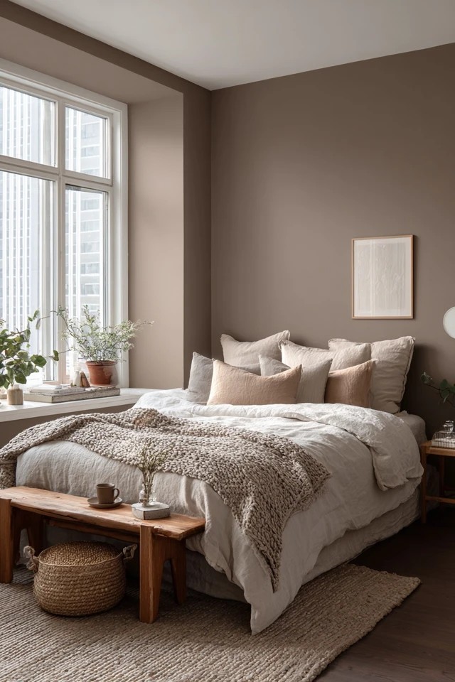 Varied browns from tan to espresso throughout