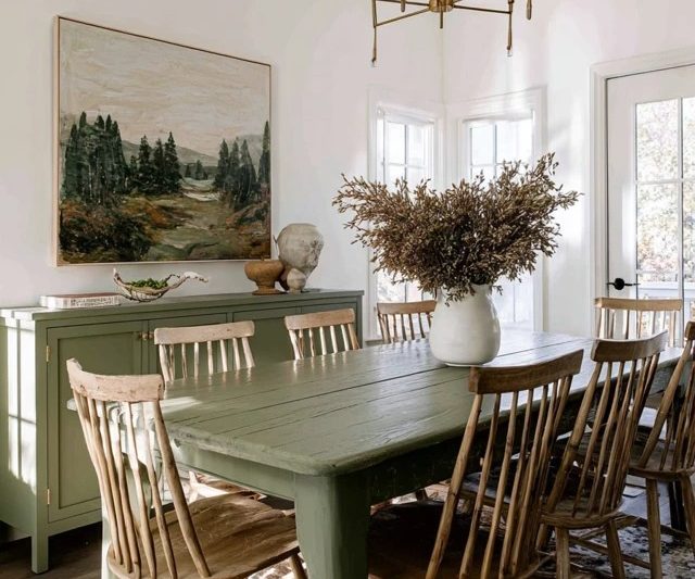Green Dining Room Ideas: 20 Fresh Designs Embracing Nature-Inspired Color