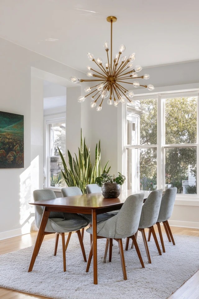 Ceiling track with multiple swivel spotlights