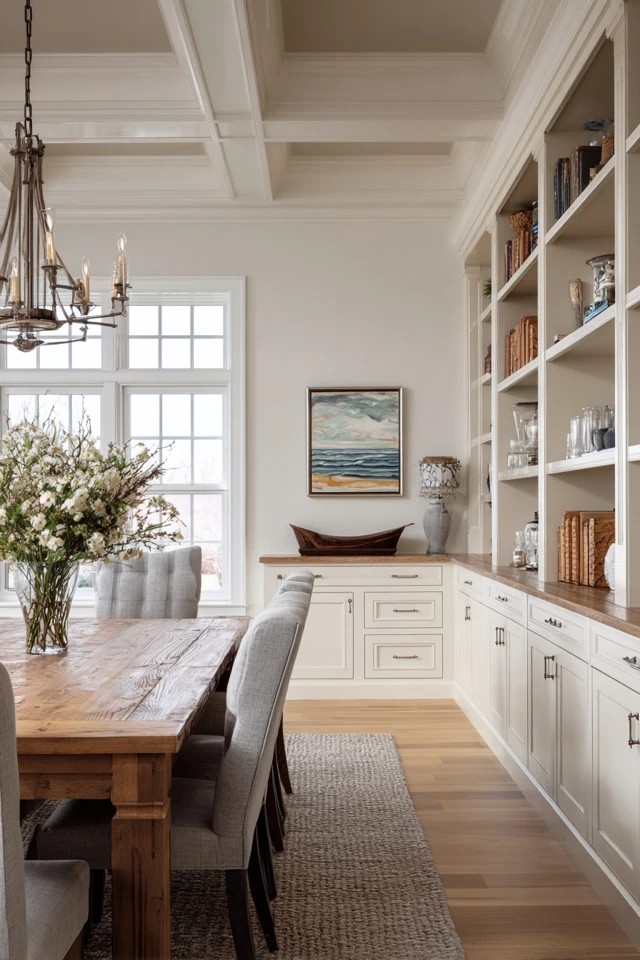 Sideboard with unprocessed wood edge