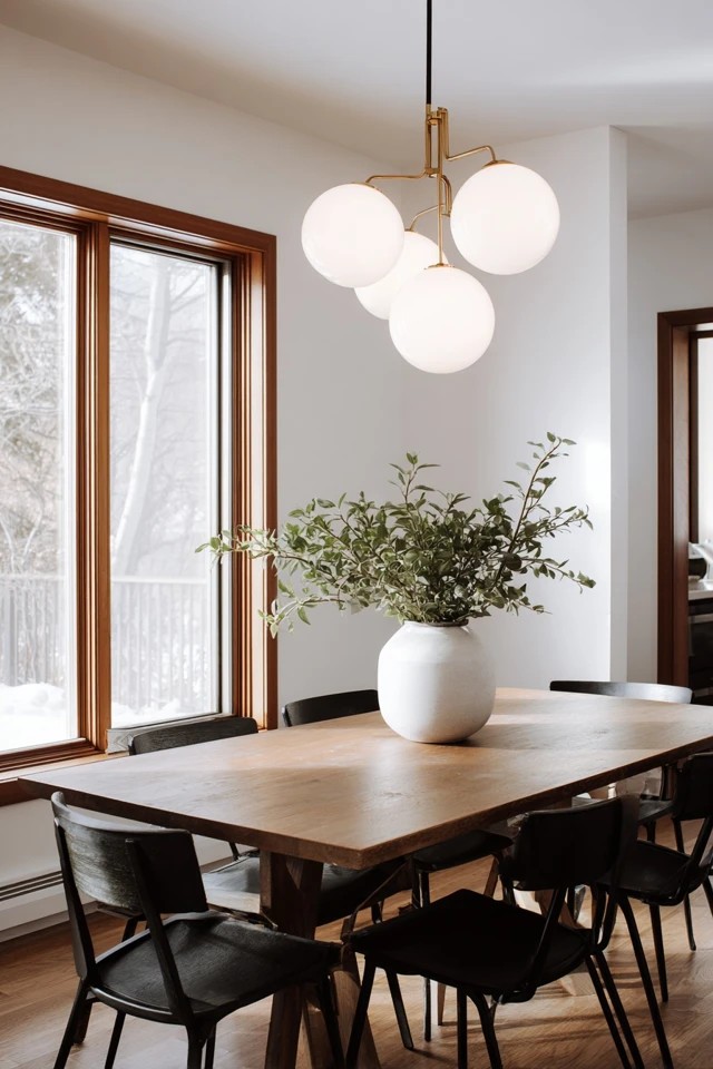 Round glass or metal globe pendants