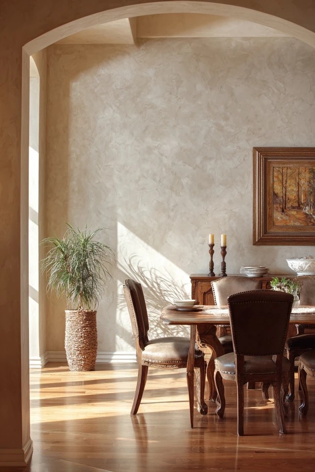 Hand-painted design directly on wall