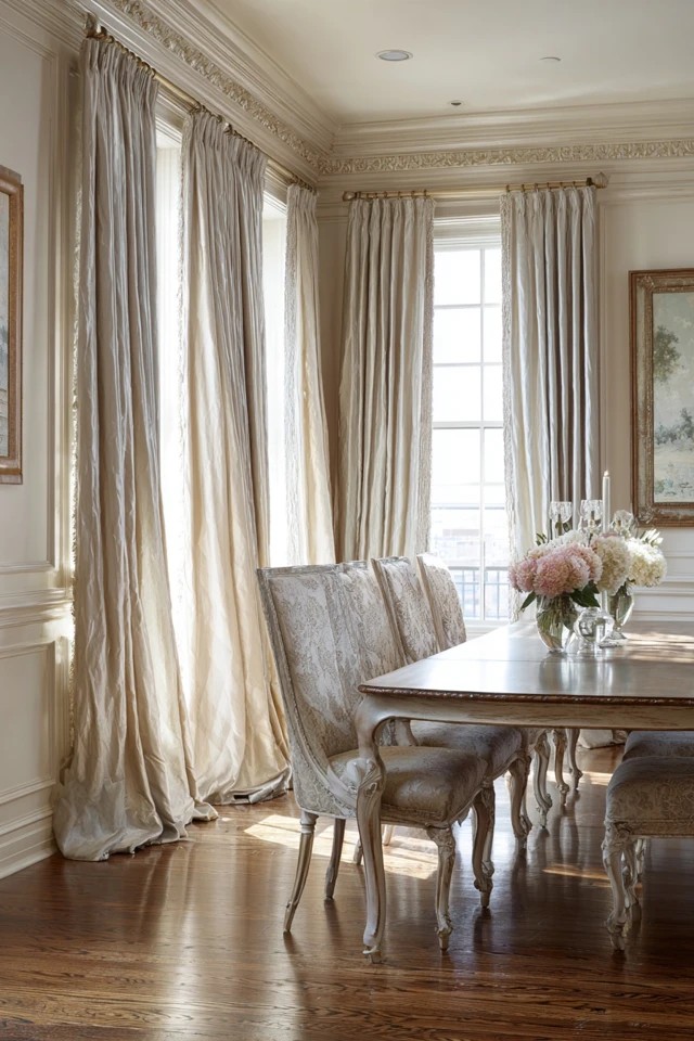 Recessed panel ceiling with decorative molding