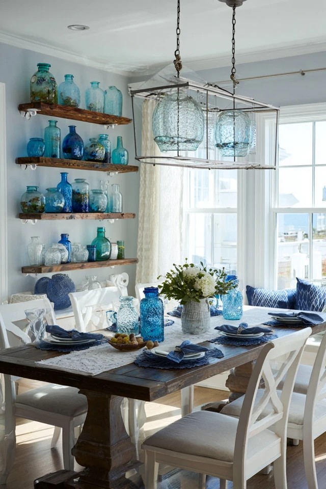 Crisp stripe panels framing windows