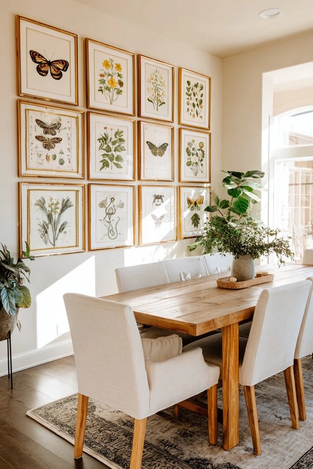 Statement wallpaper with geometric pattern
