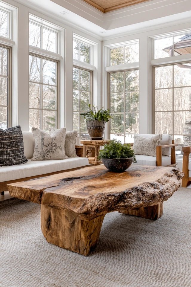 20 Rustic Sunroom Ideas to Create a Warm and Nature-Inspired Light-Filled Retreat