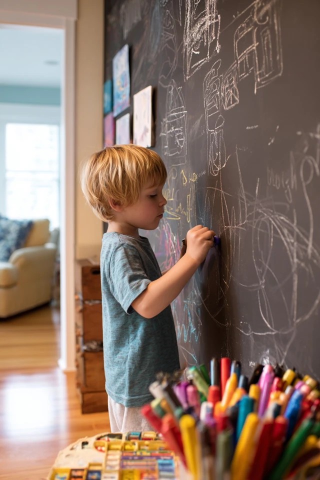 Fabric teepee with cushions inside creating a calm quiet retreat corner in a sunroom playroom